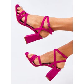 Divoi Fuchsia-Sandalen mit hohen Absätzen rosa 1