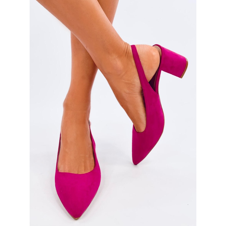 Soheil Fuchsia Pumps mit offenem Absatz rosa 1