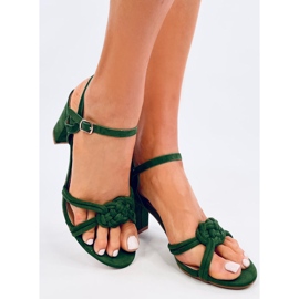 Hally Green-Sandalen mit hohen Absätzen grün 2