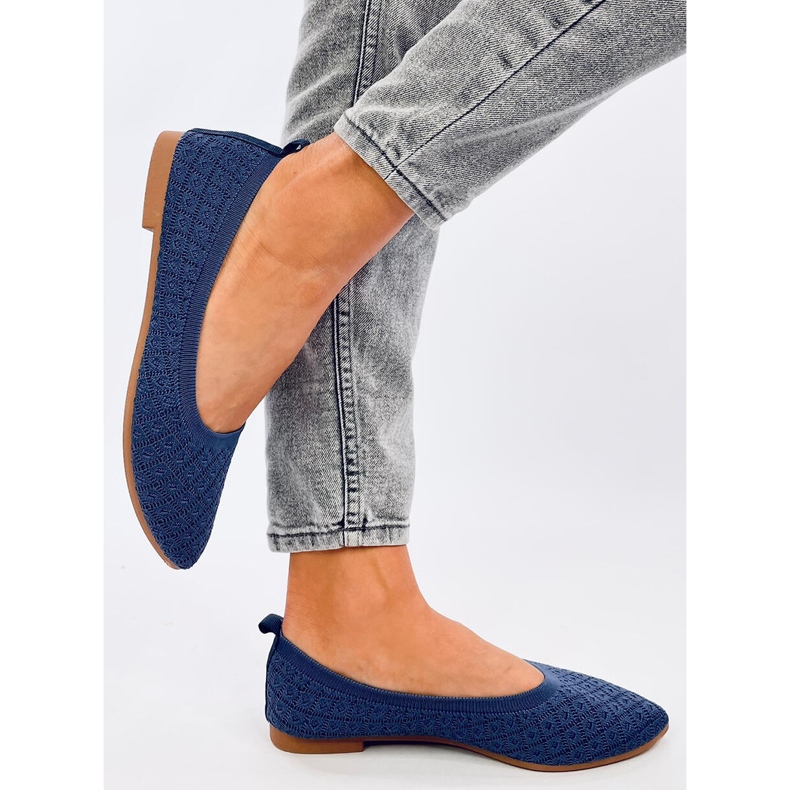 Blaue Mandel-Socken-Ballerinas von Balart 2