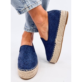 Rigois Blue durchbrochene Espadrilles blau 1