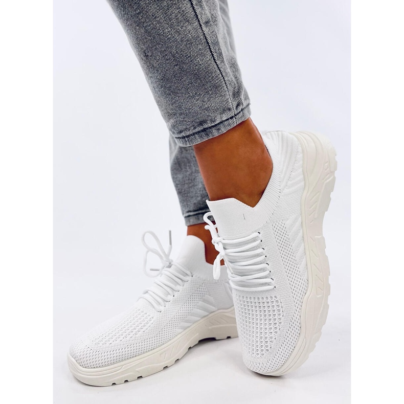 Jaussa Weiße Socken-Sportschuhe 2