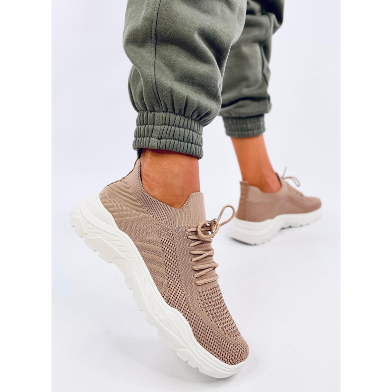 Jaussa Khaki Sockensneaker beige 2