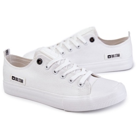 Männer mit niedrigem Material Sneakers Big Star KK174006 Weiß 3