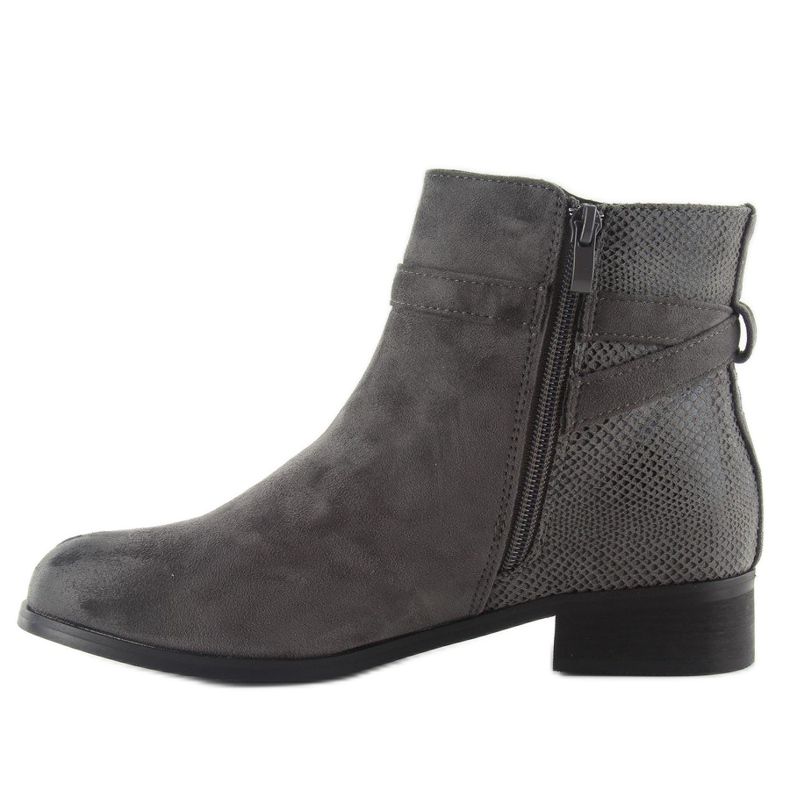 Stiefel Jodhpurstiefelette W148 grau 1