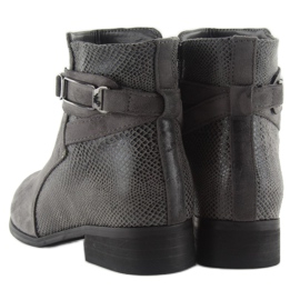 Stiefel Jodhpurstiefelette W148 grau 2