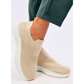 Suare Beige Socken-Sportschuhe 2