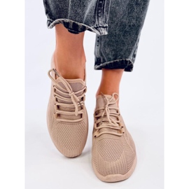 Guelfi Khaki Socken-Sportschuhe beige 1