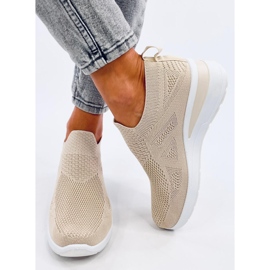 Bayol Beige Sockenkeil-Sneaker 1