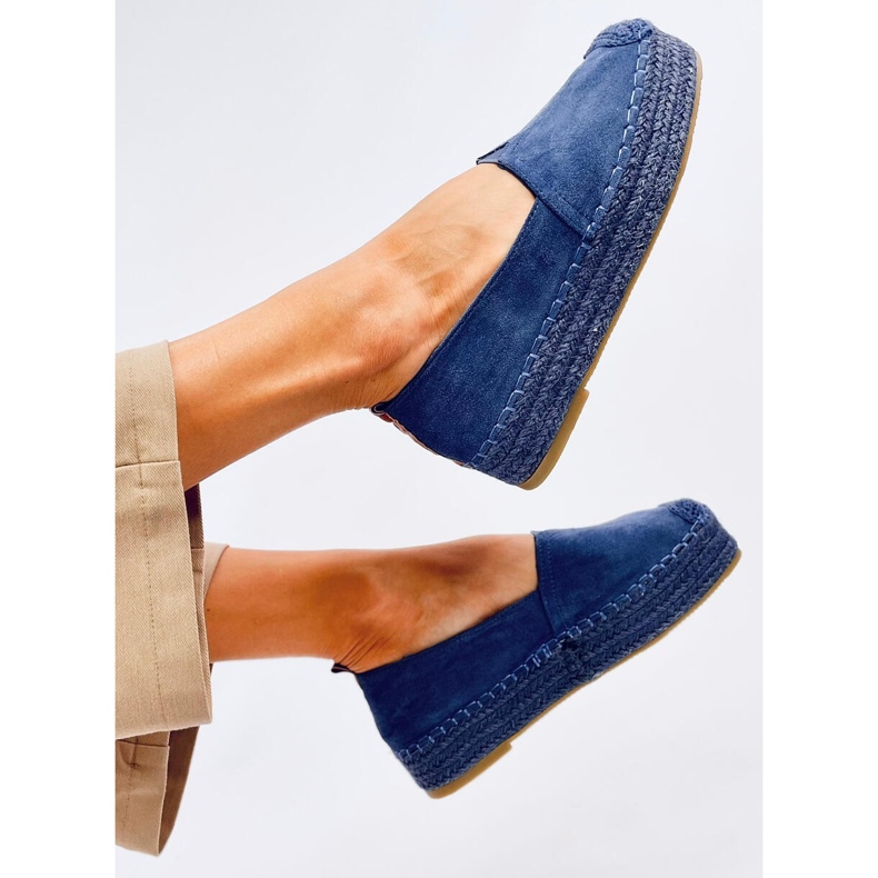 Poulain Blue Espadrilles mit dicker Sohle blau 2
