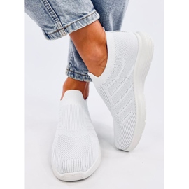 Groppi Weiße Slip-On-Sockenschuhe 1