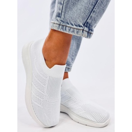 Groppi Weiße Slip-On-Sockenschuhe 2