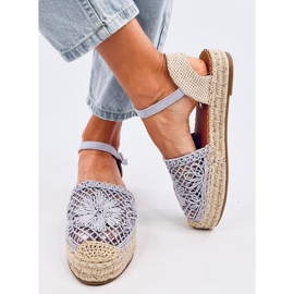 Premat Lila durchbrochene Espadrille-Sandalen 2