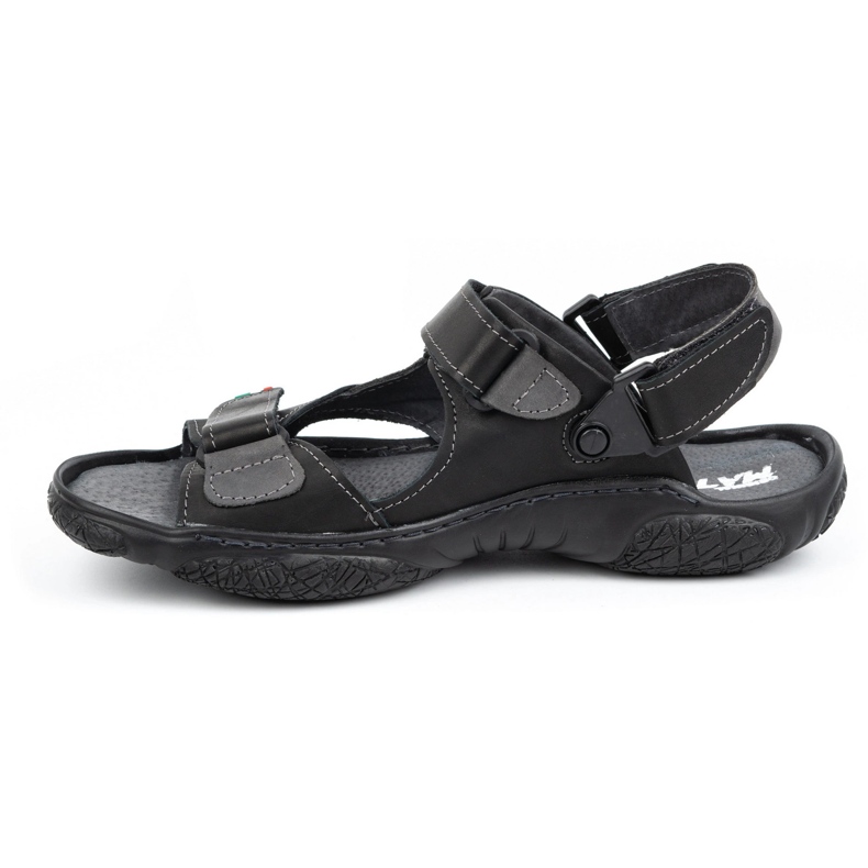 Mateos Herren-Ledersandalen für den Fahrer 362MA schwarz 1