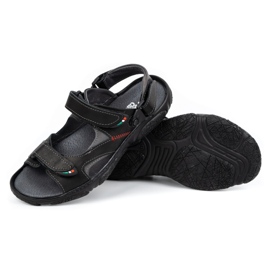 Mateos Herren-Ledersandalen für den Fahrer 362MA schwarz 3