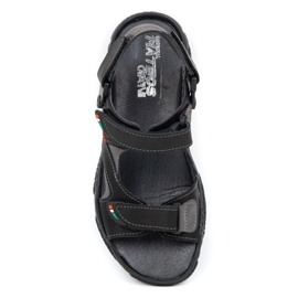 Mateos Herren-Ledersandalen für den Fahrer 362MA schwarz 4