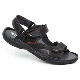 Mateos Herren-Ledersandalen für den Fahrer 362MA schwarz 8