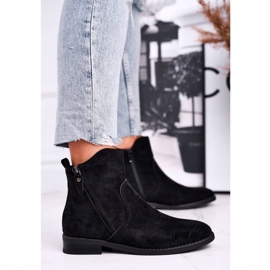 Evento Damen Cowboystiefel Flacher Absatz Schwarz Plemmi 3