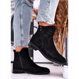 Evento Damen Cowboystiefel Flacher Absatz Schwarz Plemmi 2