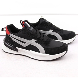 Schwarze Sport-Schnürschuhe für Herren Atletico 23721 1