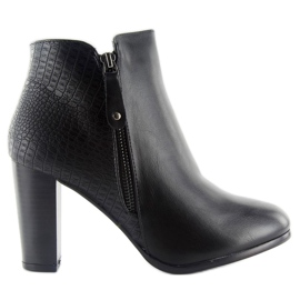 Stiefel mit hohen absätzen f815 schwarz 1