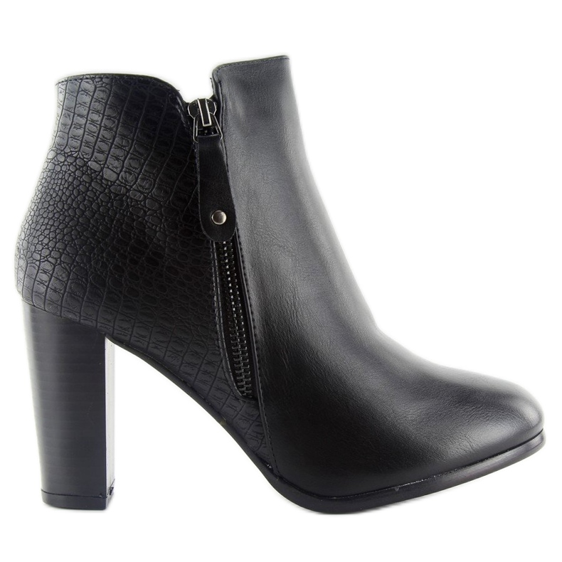 Stiefel mit hohen absätzen f815 schwarz 1