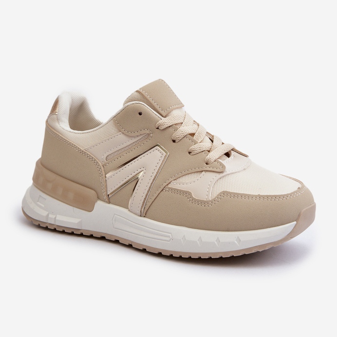 Damen-Sneaker aus Öko-Leder, Beige Vinelli 1