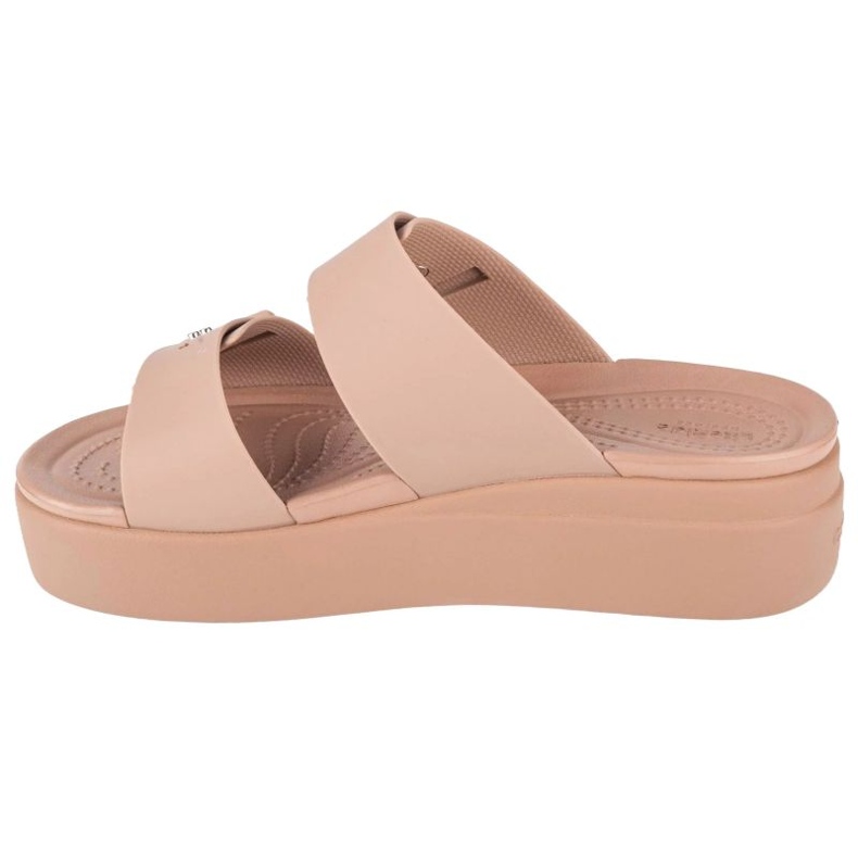 Crocs Brooklyn Low Wedge Sandal 207431-2Q9 Flip-Flops beige 1