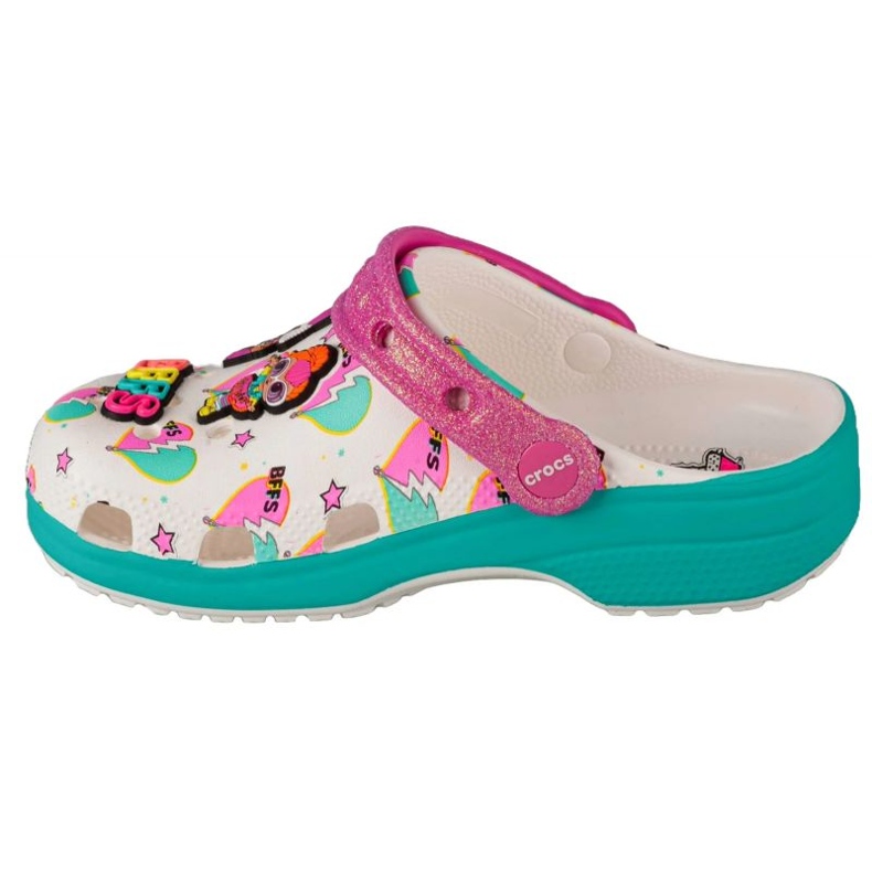 Crocs Lol Surprise Diva Mädchen klassischer Clog 209466-100 weiß 1