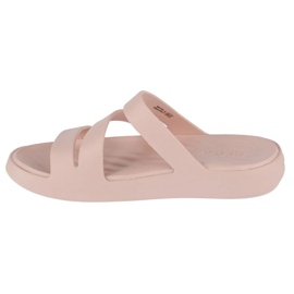 Crocs Getaway Strappy Sandal 209587-6UR Flip-Flops beige 1