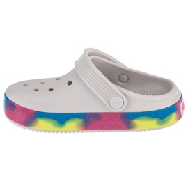 Crocs Off Court Glitter Band Kids Clog 209714-1FS Flip-Flops weiß 1