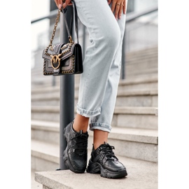 News Klobige Damen-Sportschuhe, Sneakers, Schwarz, Toderus 2