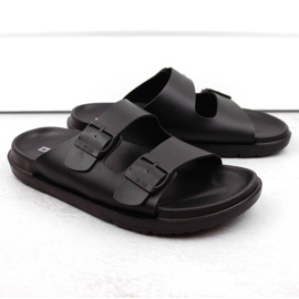Herren-Flip-Flops aus Schaumstoff mit Schnallen, schwarz Big Star NN174597 1