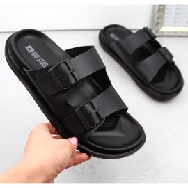 Damen-Flip-Flops aus Schaumstoff mit Schnallen, schwarz Big Star NN274A750 1