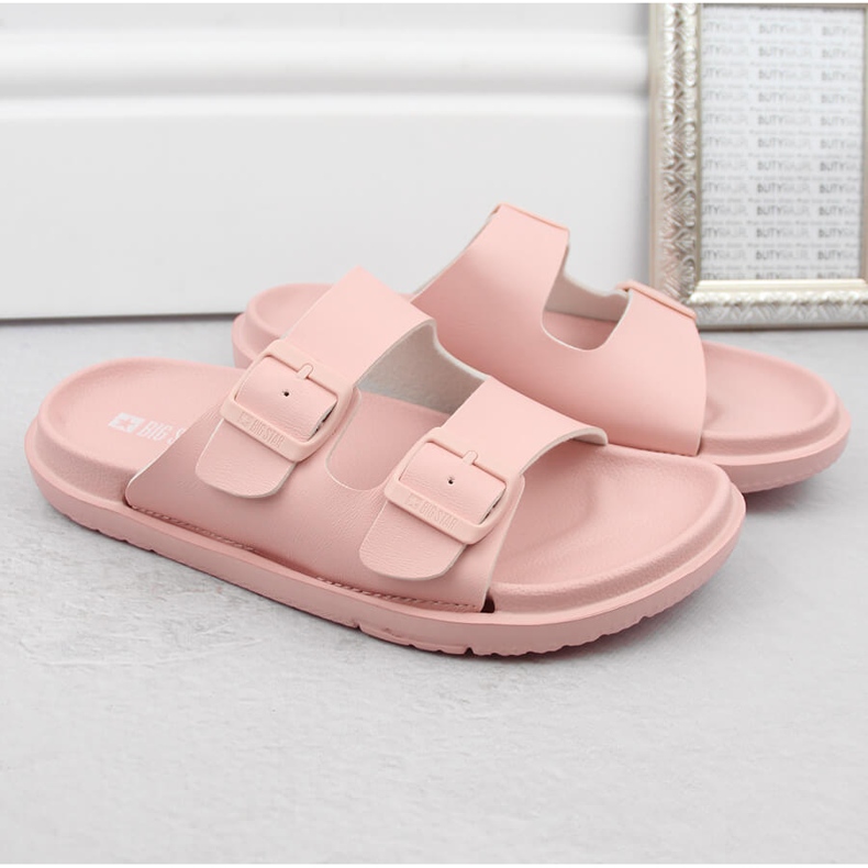 Damen-Flip-Flops aus Schaumstoff mit nackten Schnallen Big Star NN274A753 rosa 1