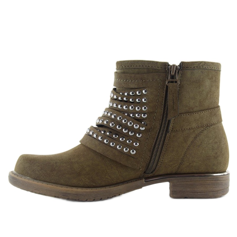 Stiefel Militärstil 888-2 Khaki grün 2