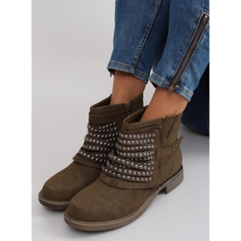 Stiefel Militärstil 888-2 Khaki grün 1