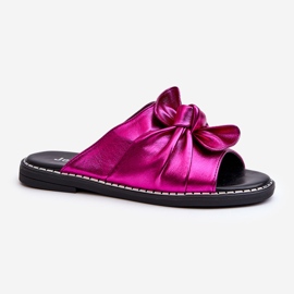 Flache Damen-Flip-Flops Fuchsia Nelvira rosa 1