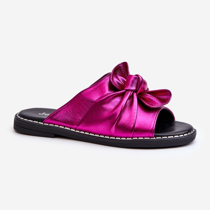 Flache Damen-Flip-Flops Fuchsia Nelvira rosa 1