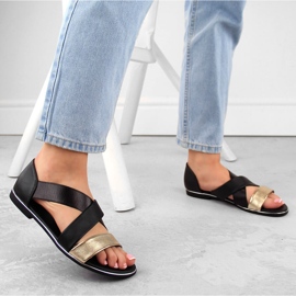 Damen-Slipper schwarz Jezzi 3882 2