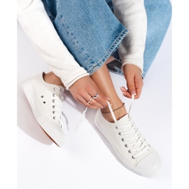 Klassischer weißer Shelovet Damen-Sneaker 1