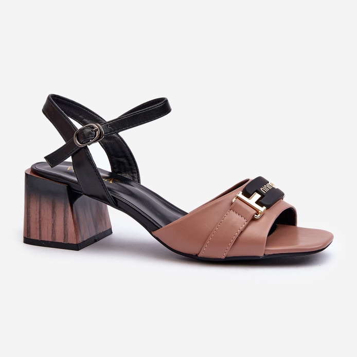 Vinceza Elegante rosafarbene Natissa Block-Sandalen mit hohem Absatz für Damen 2