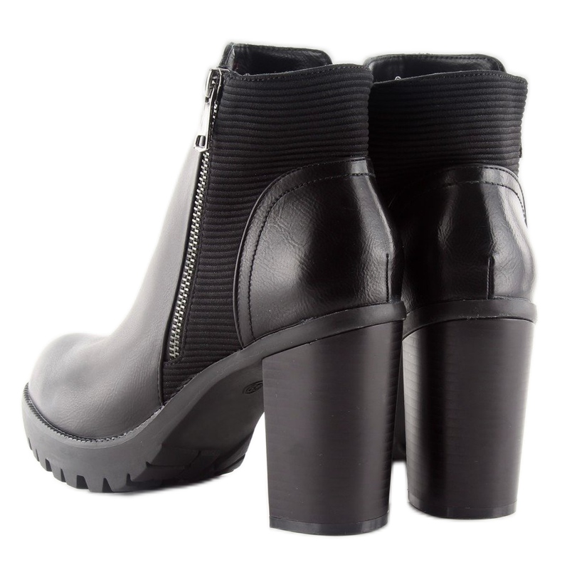 Stiefel mit hohen absätzen dd35p schwarz 2