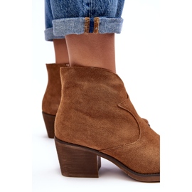 S.Barski Wildleder-Cowboystiefel mit Reißverschluss D&amp;A SN622-29 Kamel braun 2