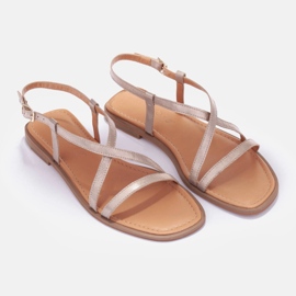 Marco Shoes Riemchensandalen golden 1