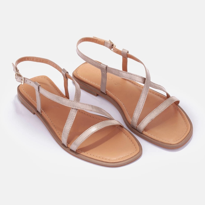 Marco Shoes Riemchensandalen golden 1