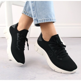 Schwarze Damen-Sportschuhe Potocki BK01303 1