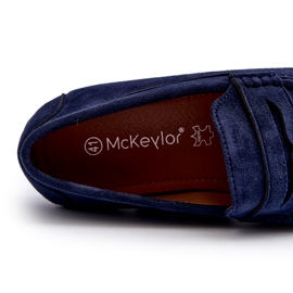 Mckeylor Herren-Mokassins aus Öko-Wildleder, Marineblau 2