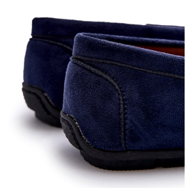Mckeylor Herren-Mokassins aus Öko-Wildleder, Marineblau 3
