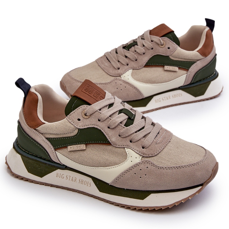 Herren-Sneaker Memory Foam System Big Star NN174349 Beige 4